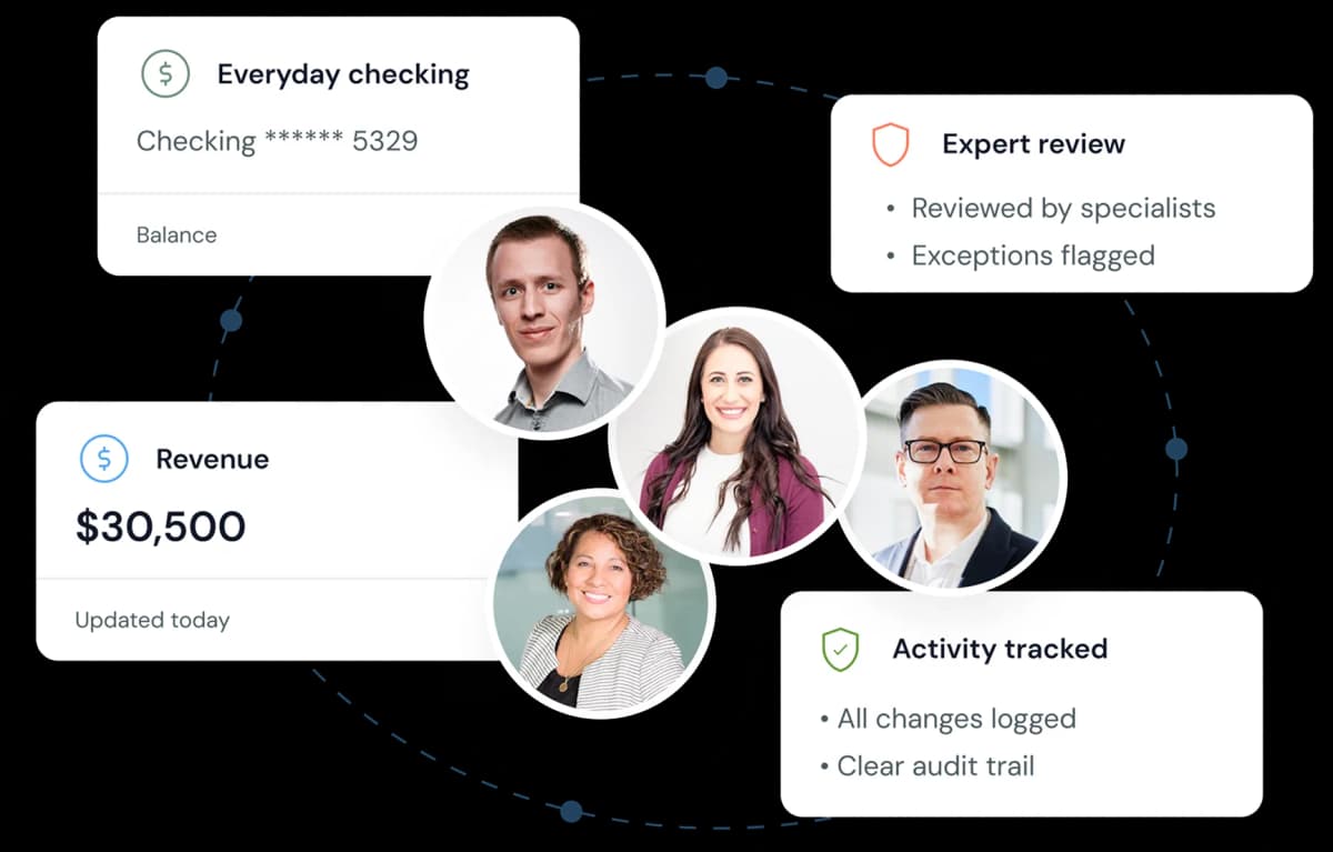 Law firm bookkeeping dashboard and team collaboration