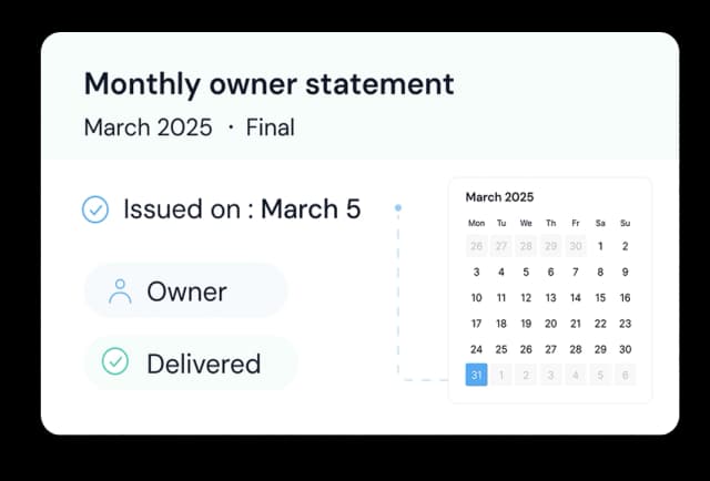 Financial statements issued on schedule