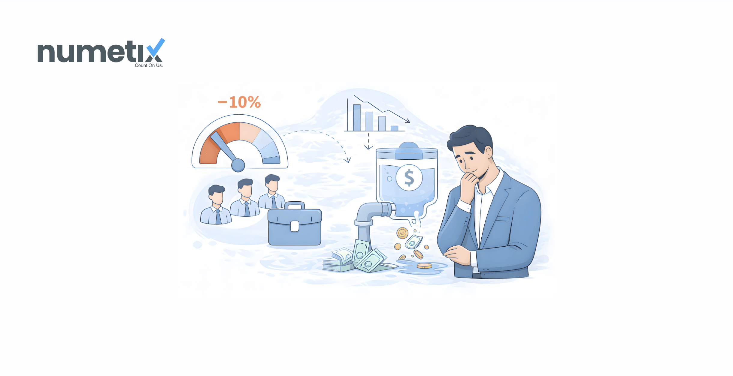 When utilization drops 10%, here's how fast your service firm's cash flow feels it