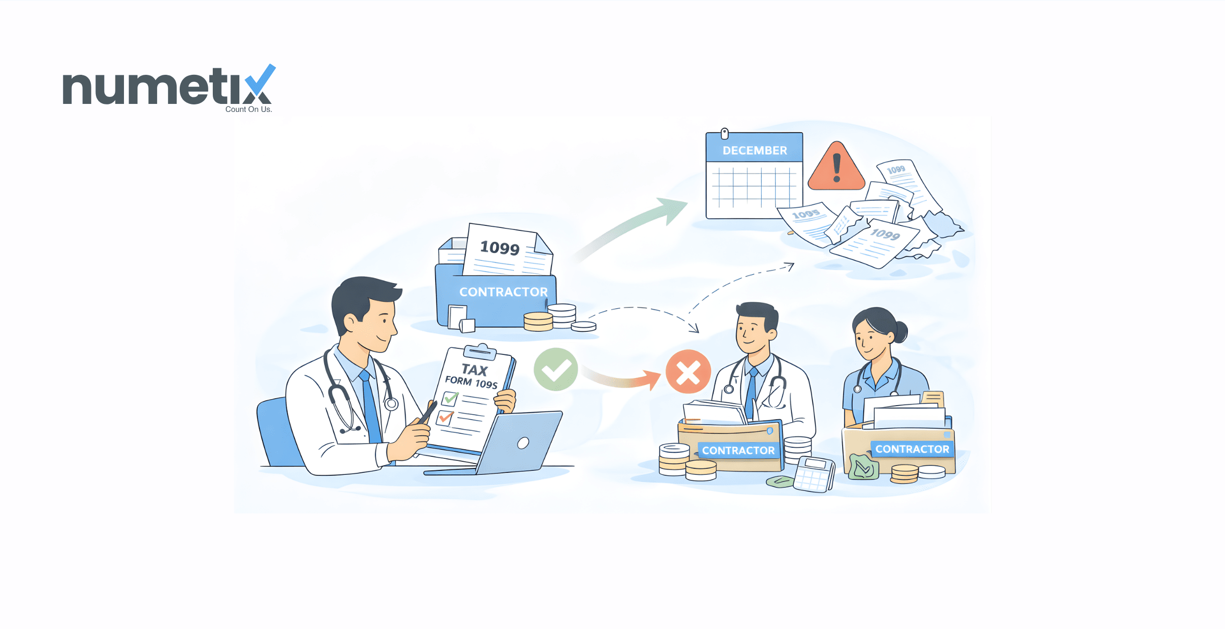 Medical practice 1099 filing: Managing contractor clinicians without year-end chaos