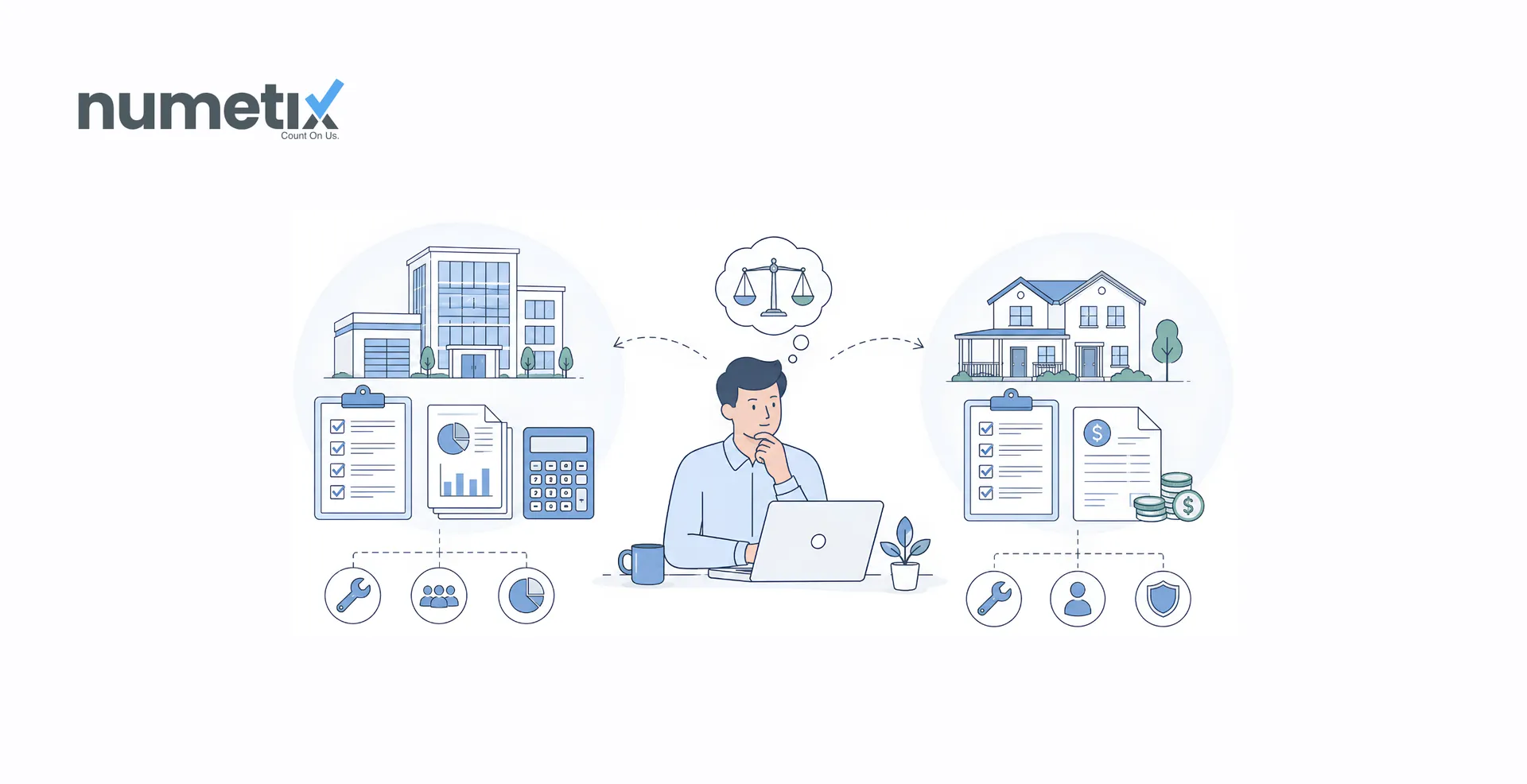 Commercial vs residential PM accounting: what actually differs