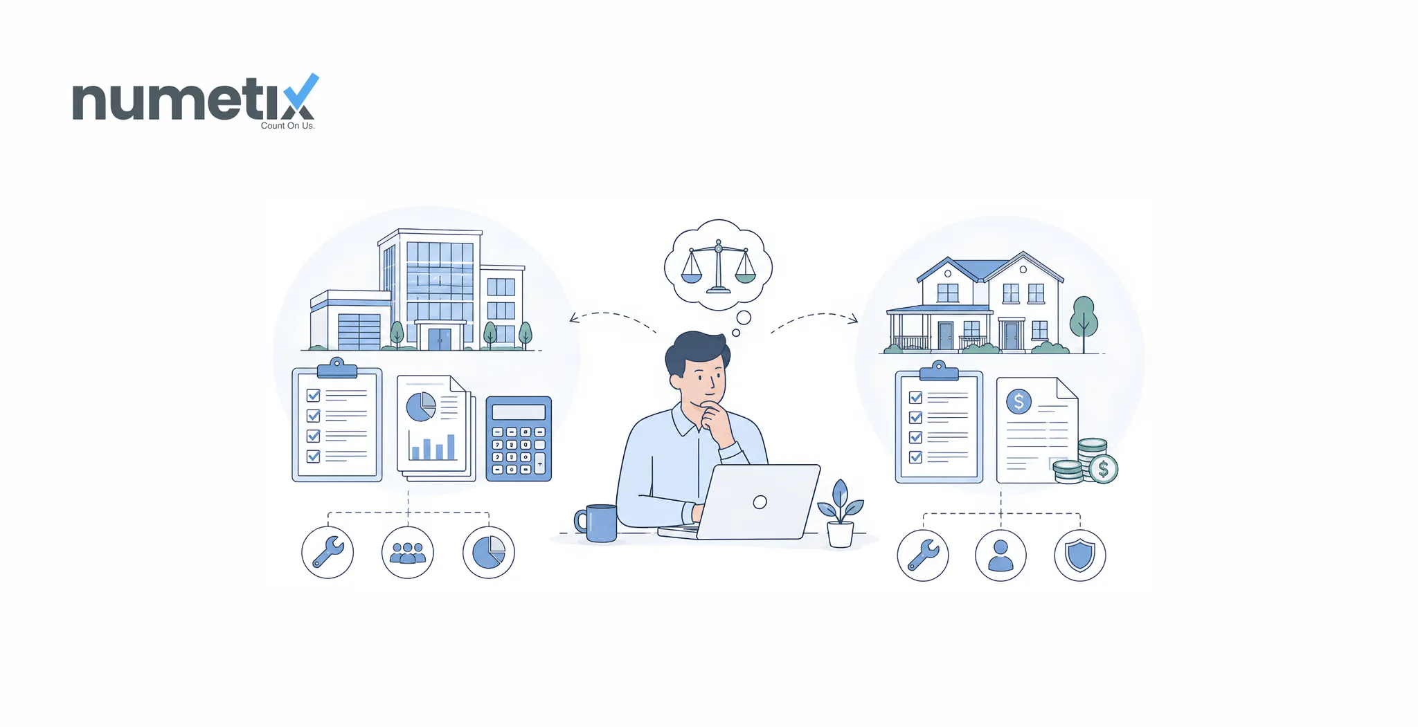 Commercial vs residential PM accounting: what actually differs