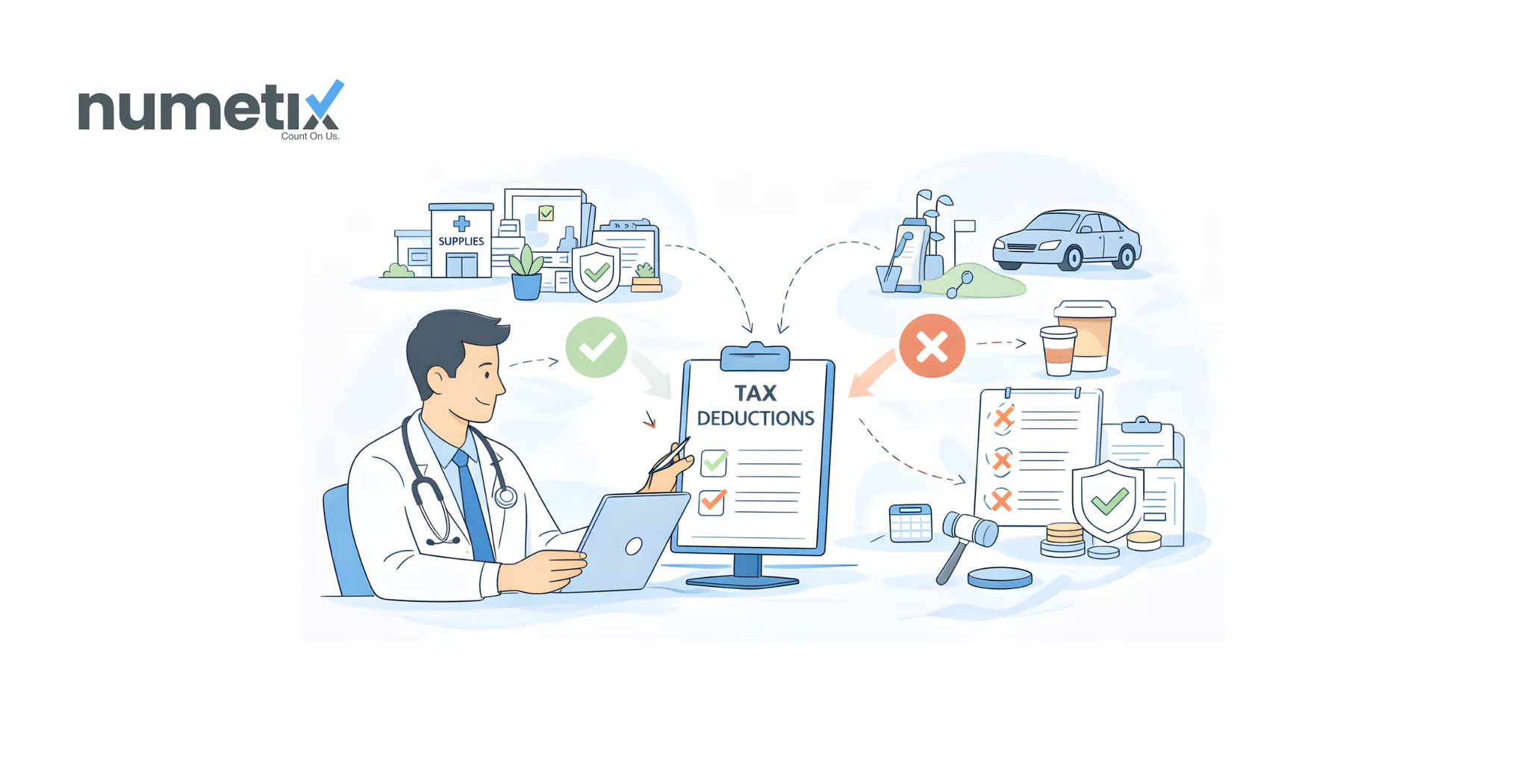 Medical practice tax deductions: What owner-doctors can (and can't) write off