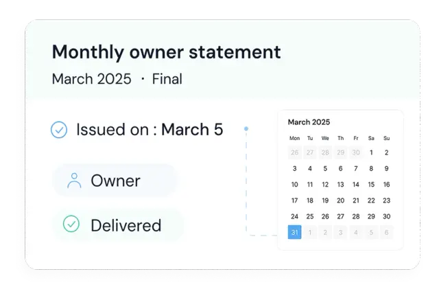 Financial statements issued on schedule