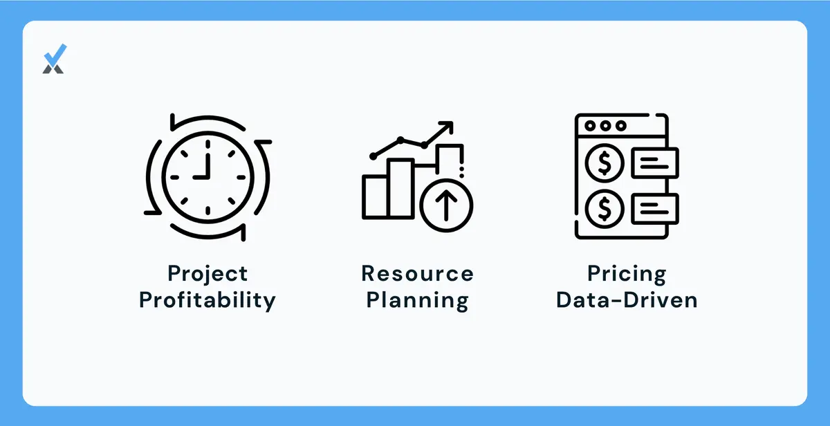 A consulting firm founder reviewing accurate project profitability data showing which engagements generate strong margins versus which are operating at a loss
