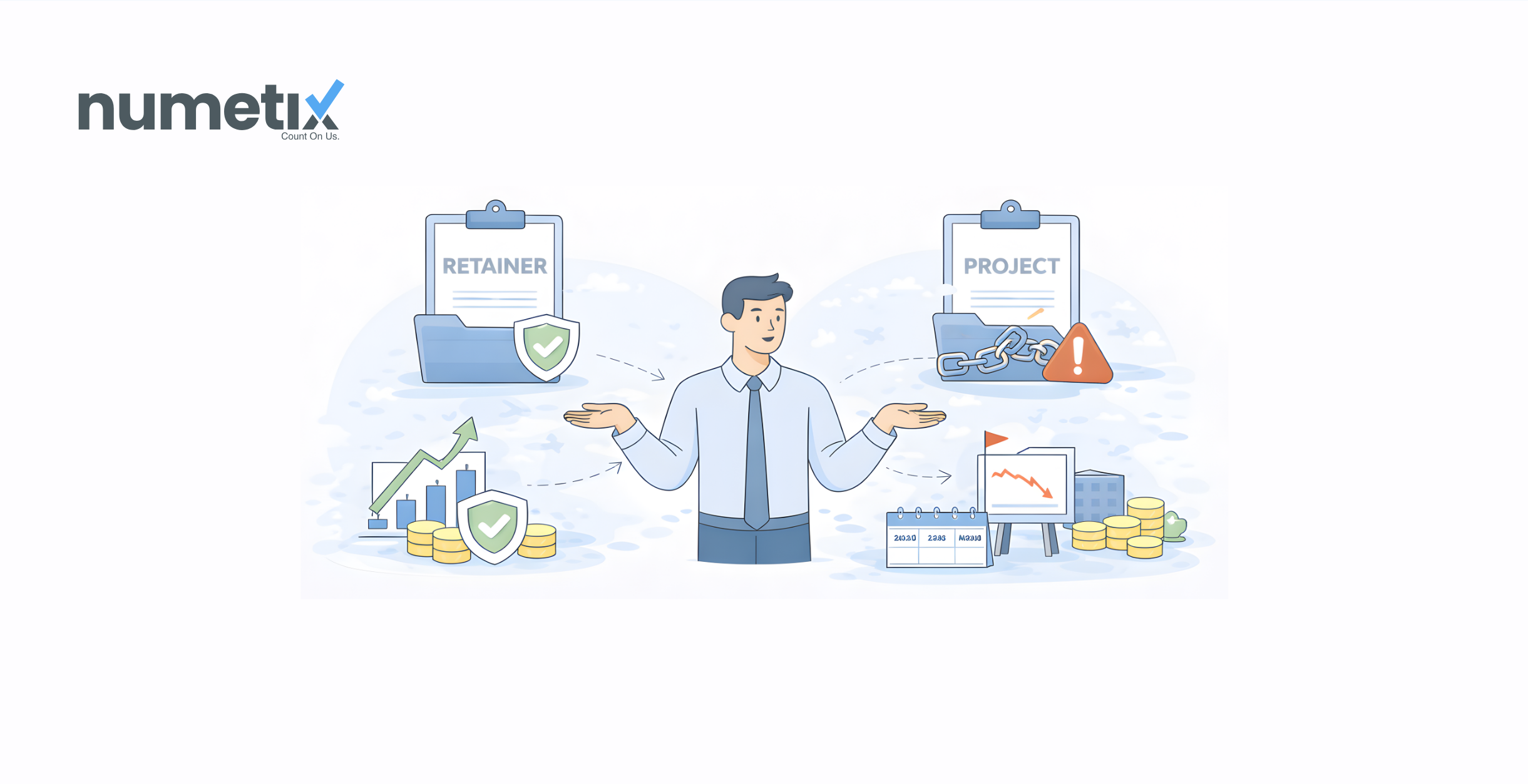 Retainer vs project billing for predictable cash flow